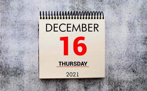Mentse el a dátumot a naptárba írva - December 16. - Fotó, kép