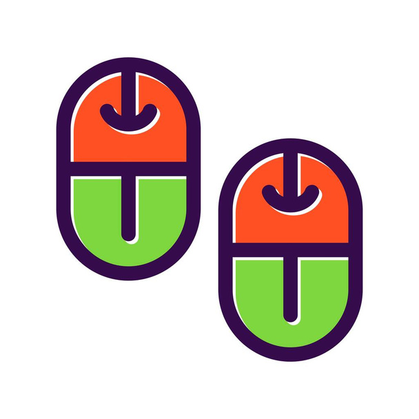 Dětské boty plněné vektorové ikony Desig - Vektor, obrázek