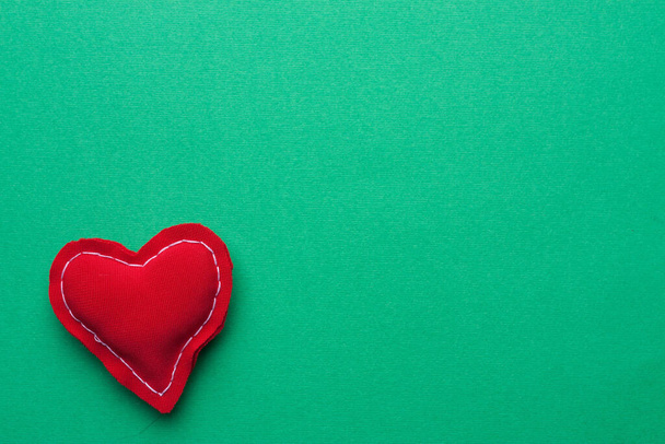 decoration object creative holiday Valentines Day Green background - Photo, image