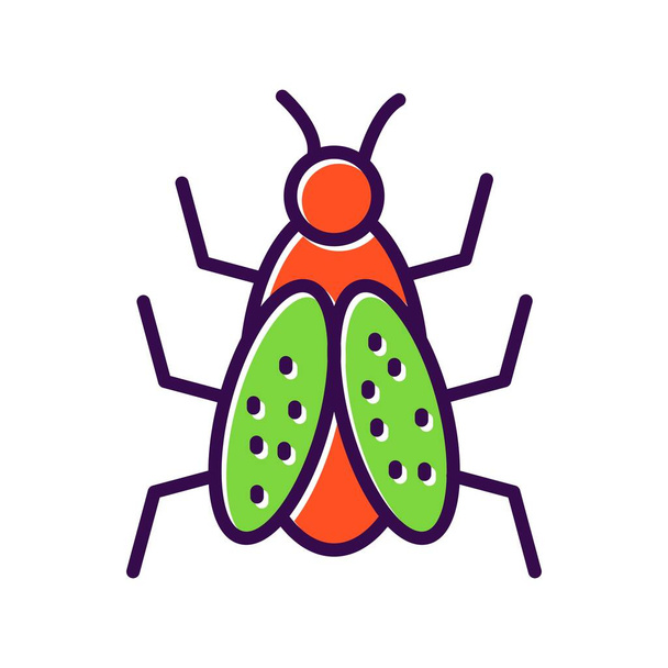 Escarabajo lleno Vector Icono Diseño - Vector, imagen