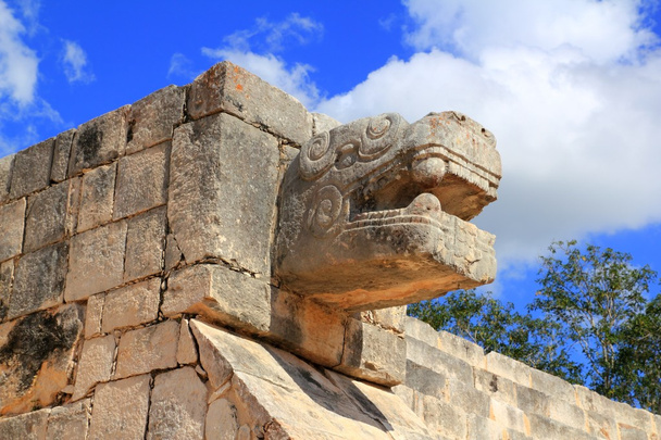 Chichen Itza snake Mayan ruins Mexico Yucatan - Photo, image