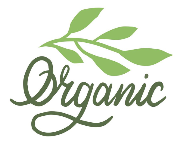 Organic and natural production and goods vector - Вектор,изображение
