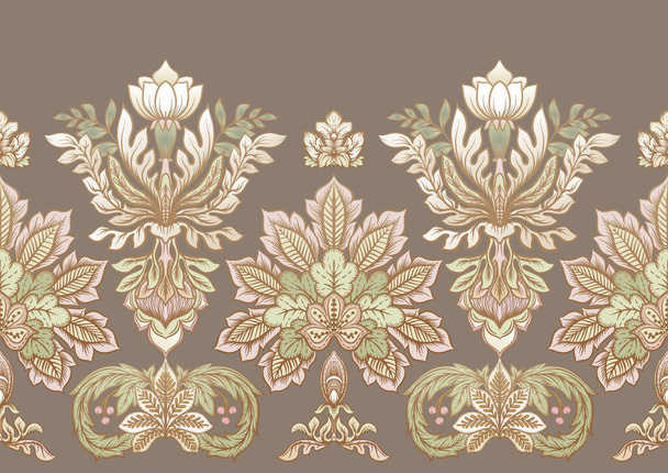 Classical luxury old fashioned damask ornament, royal victorian floral baroque.  - Vetor, Imagem