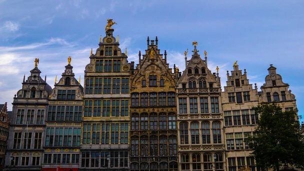 A cityscape of buildings in Antwerp, Belgium - Fotó, kép