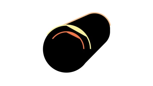 tubo metallo profilo colore icona animazione - Filmati, video