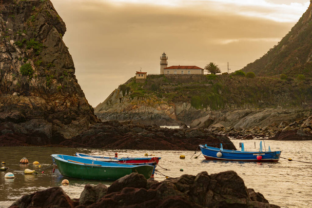 Coastal and port landscapes of the City of Caudillero in Asturias. - Photo, Image