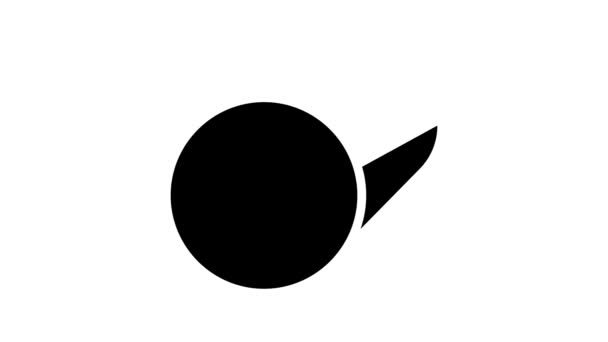 okrągły pasek metalowy profil linia ikona animacja - Materiał filmowy, wideo