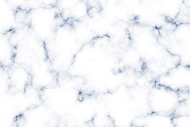 Abstrait fond de motif de texture de marbre blanc avec peau de ligne bleue. Créatif pierre art mur intérieur fond design. - Photo, image
