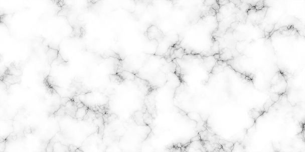 Abstract white marble texture pattern background with black line skin. Creative stone art wall interiors background design. - Photo, Image