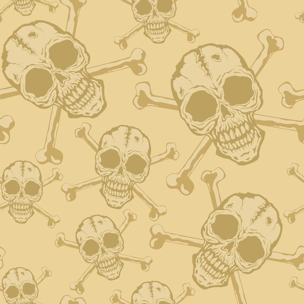Pattern of skulls - Vector, imagen