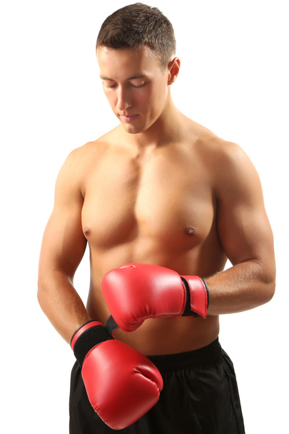 Young muscular sportsman - Fotoğraf, Görsel
