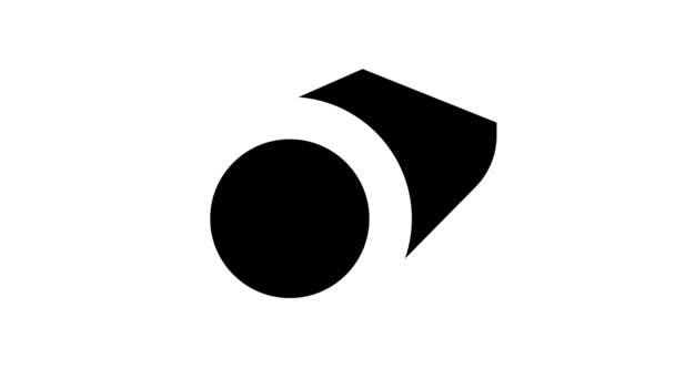 cső fém profil glyph ikon animáció - Felvétel, videó