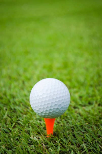 Μπάλα του γκολφ στο Tee - Φωτογραφία, εικόνα