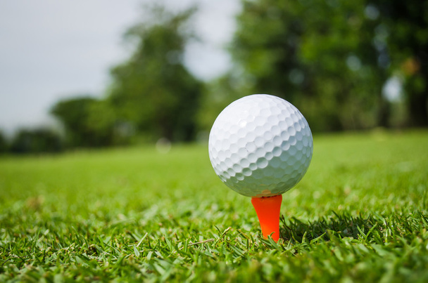Golf ball on tee - Photo, Image