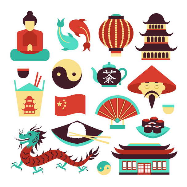 Китай набір символів
 - Вектор, зображення