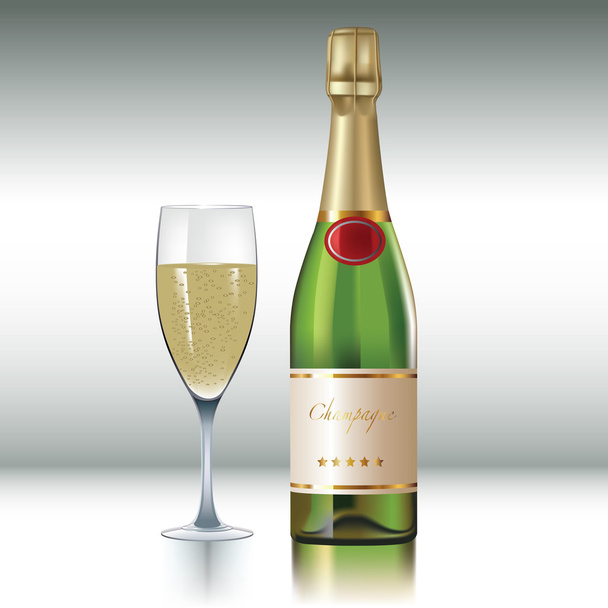 Champagne - Vektor, obrázek