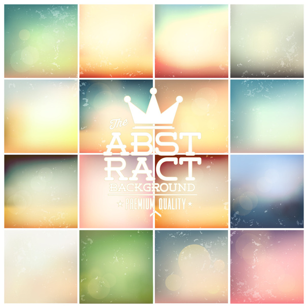 Soft Colored Abstract Backgrounds - Vector, Image