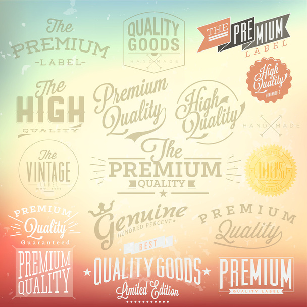 Set de sellos detallados de calidad premium
 - Vector, Imagen