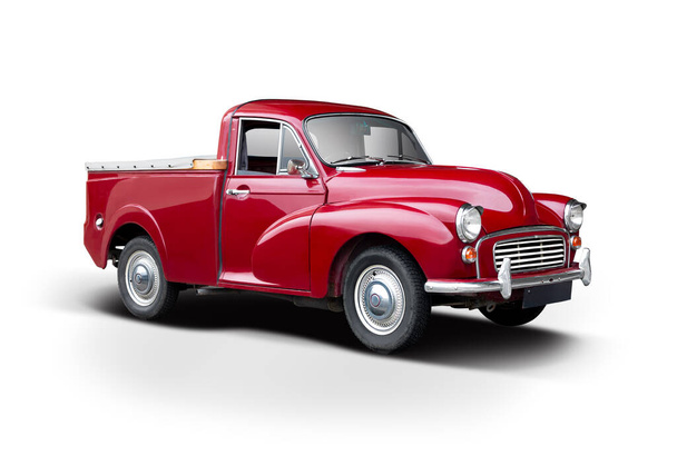 Classic British pick-up truck isolated on white background - Photo, Image