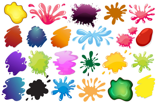 Painting ink splashes - Vector, Image