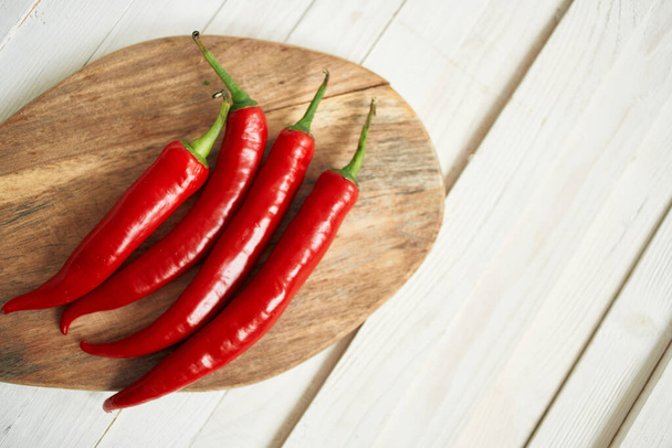hot red peppers organic fresh food mexican food - Foto, Imagem
