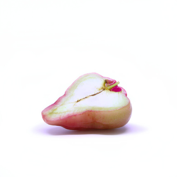 Fresh pink jambo on white background. - Photo, Image