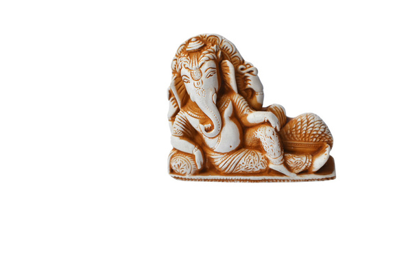 dieu indien Ganesha (Ganapati) isolé sur blanc
 - Photo, image