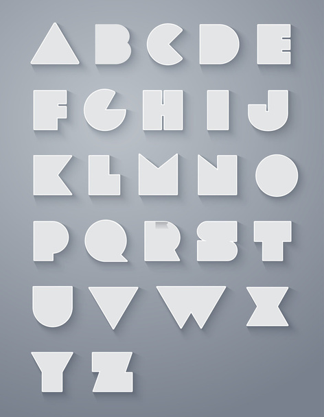 Alphabet set - Wektor, obraz