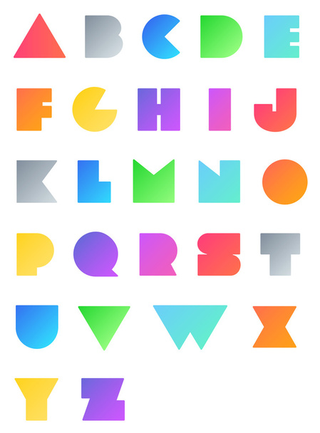 Conjunto de alfabetos - Vetor, Imagem