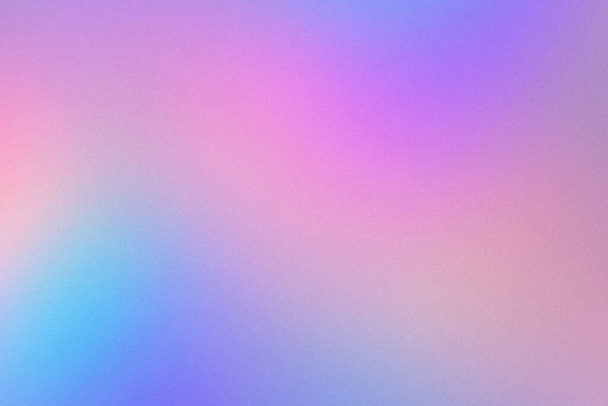 Abstract pastel holographic blurred grainy gradient background - Photo, Image