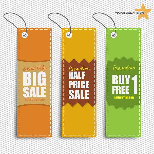 Set of tags for sale. - Vector, Image