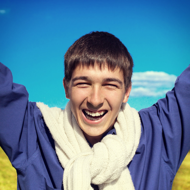 Happy Teenager outdoor - Valokuva, kuva