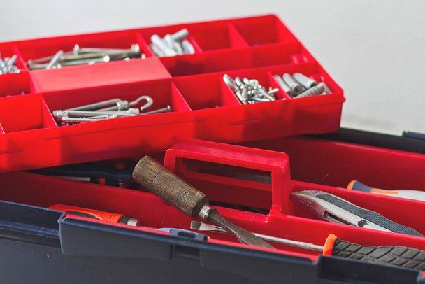 A toolbox with screws and nails - Photo, Image