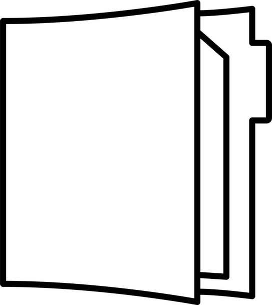 піктограма обкладинки буклету у стилі контурів
 - Вектор, зображення