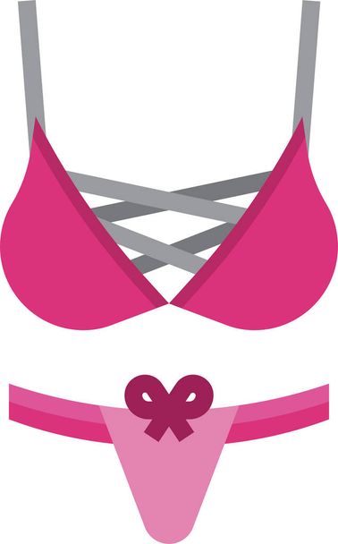 underwear corset beauty icon - Vektör, Görsel