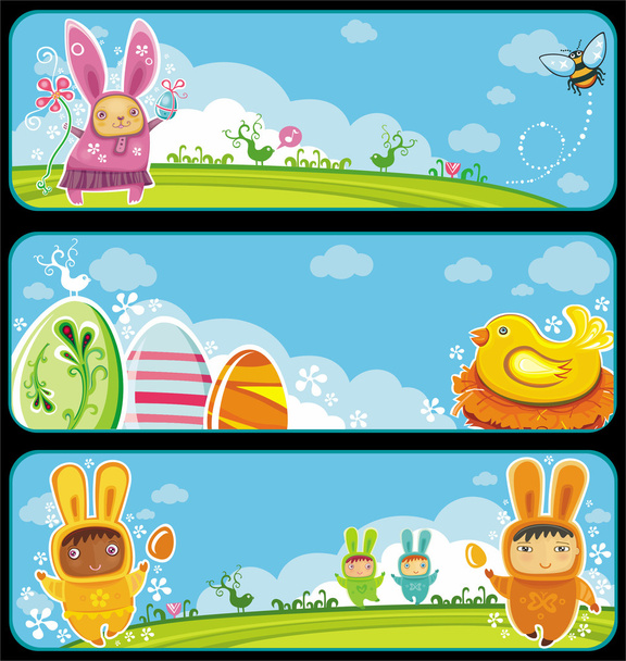 Easter banners - Vector, Image