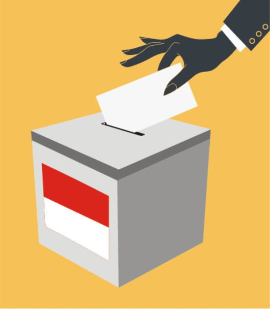 Выборы в Индонезии
 - Вектор,изображение