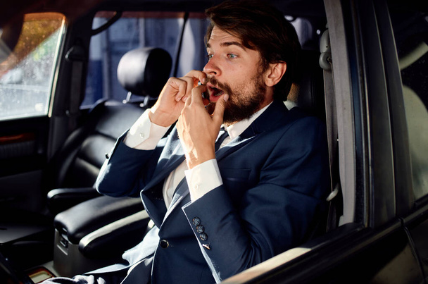 zakenmensen Autorijden luxe lifestyle service - Foto, afbeelding