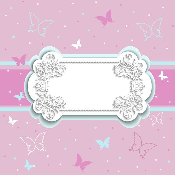pink background - Vector, afbeelding