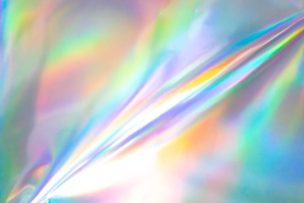 Värikäs holografinen tausta. Moderni Rainbow folio rakenne, kansi, tapetti, tulostaa, jne. Kirkas futuristinen hämärtynyt hologrammi ja abstrakti kaltevuus värit.  - Valokuva, kuva