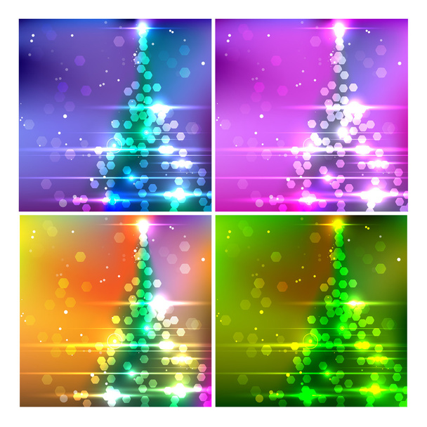 Vektorový vánoční strom - Vektor, obrázek