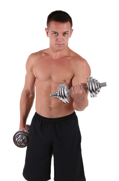 Handsome young muscular sportsman - Фото, изображение