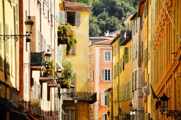 Old town architecture of Nice on French Riviera - Photo, Image