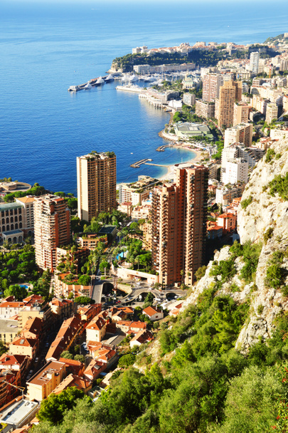 Vue sur la ville de Monaco Côte d'Azur - Photo, image