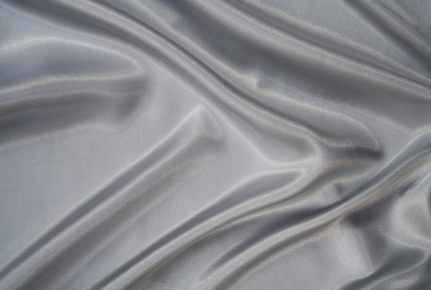 Smooth elegant grey silk as background - Фото, зображення