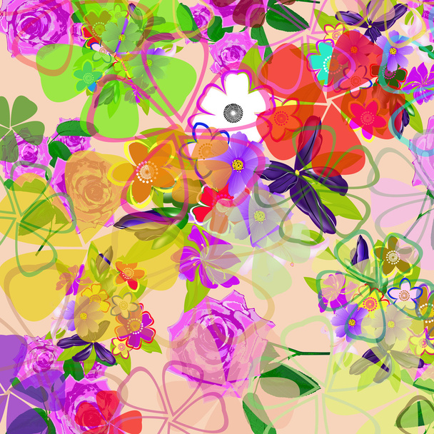 Flowers abstract background - Fotografie, Obrázek