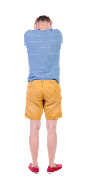 Back view of angry young man - Foto, Bild
