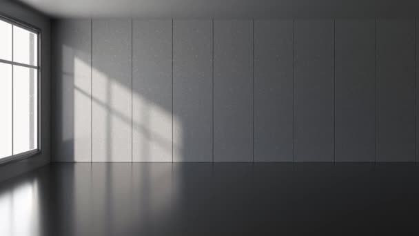 Schatten im leeren Raum, 3D-Darstellung. - Filmmaterial, Video