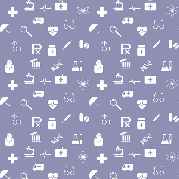 Medical seamless pattern - Vector, Image