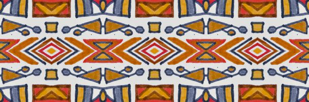 Geometrische etnische afdruk. Grunge navajo ornament. - Foto, afbeelding